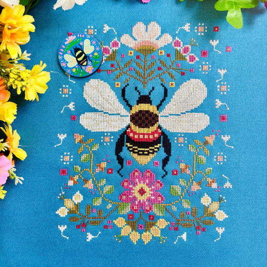 PRE-ORDER: Summer Days Cross- stitch Kit & Needle Minder Bundle