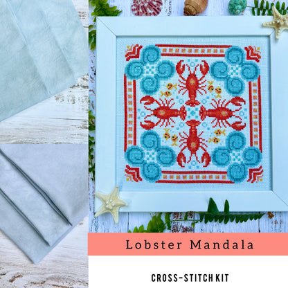 Lobster Mandala Cross -stitch Kit
