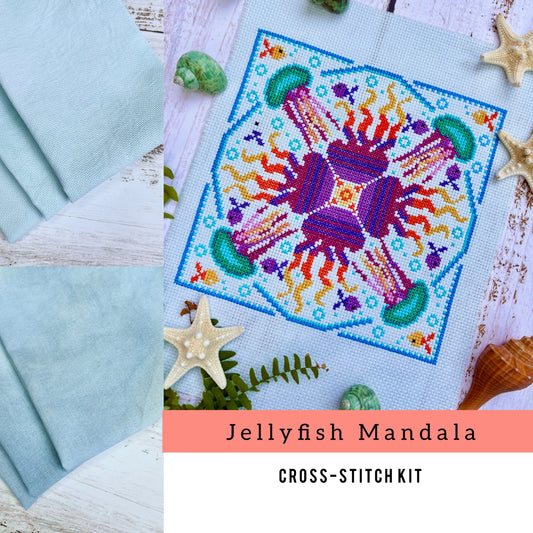 Jellyfish Mandala Cross-stitch Kit