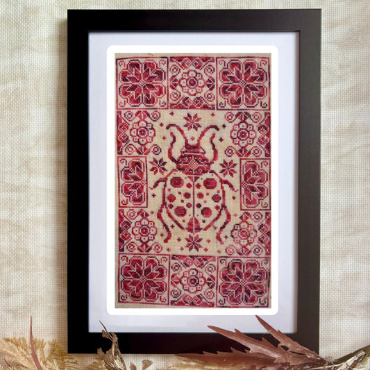 Nature Geometry - Ladybird Cross-stitch Pattern