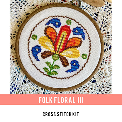 Folk Floral III Cross-stitch Kit