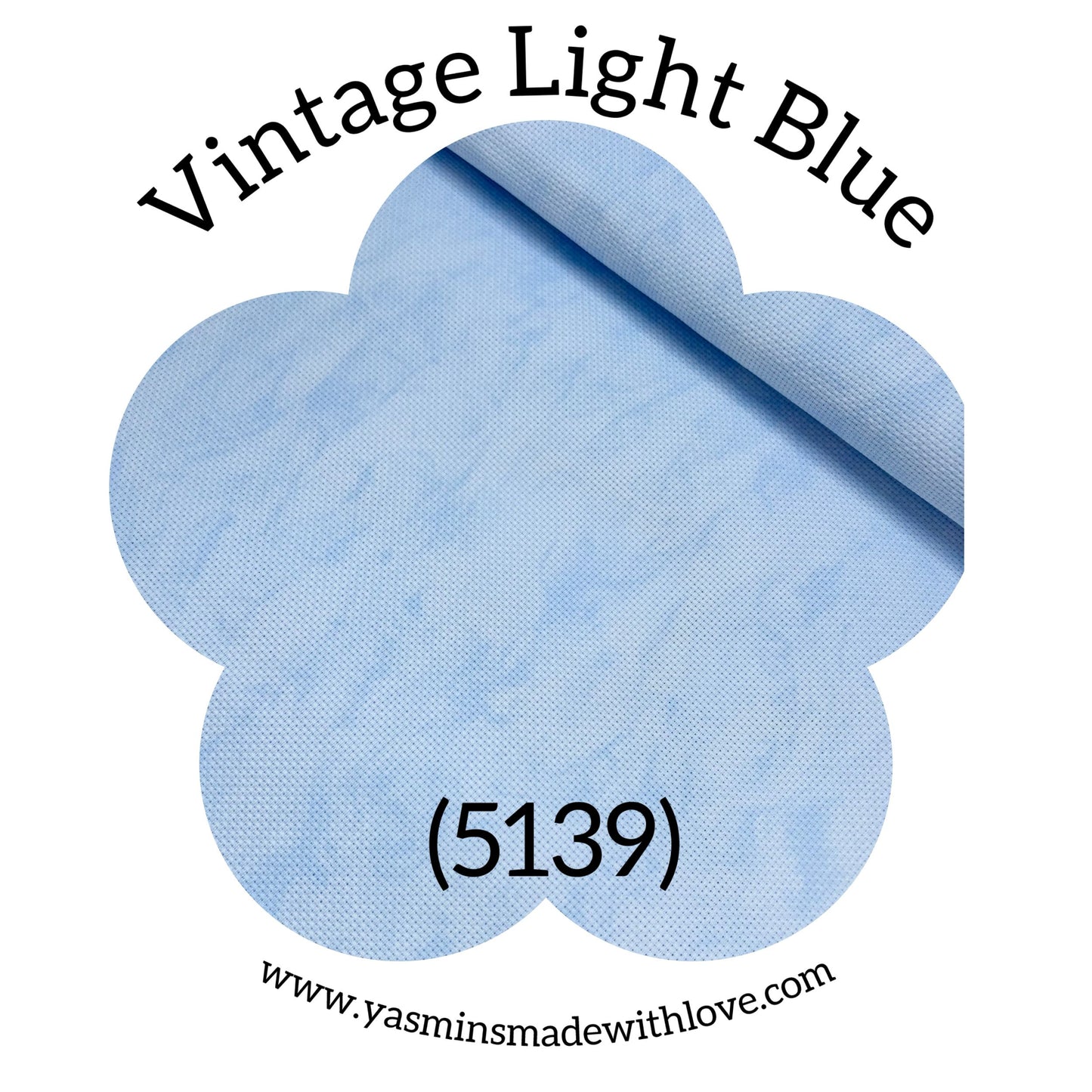 Zweigart 14ct Vintage Light Blue Aida – 5139