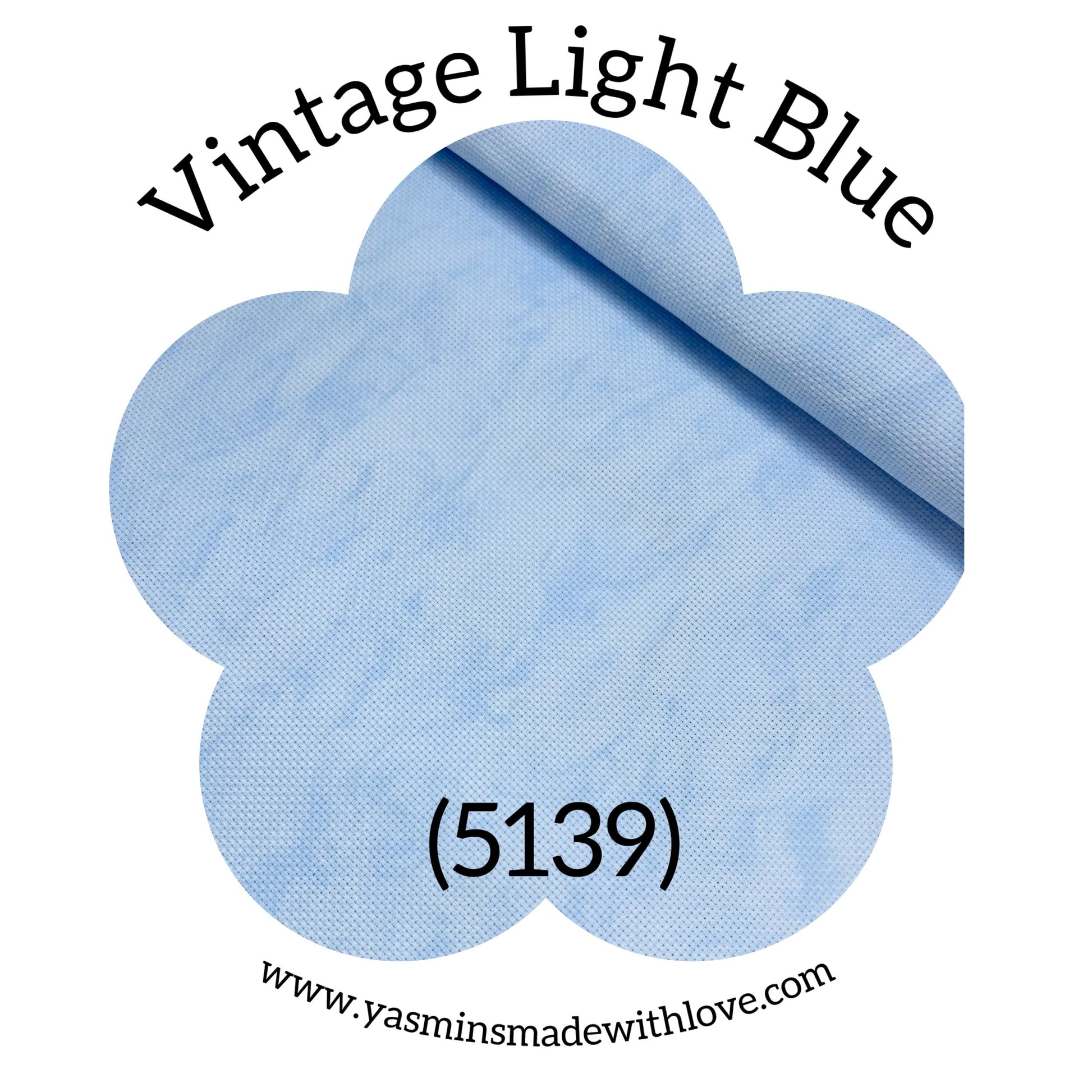 Zweigart 14ct Vintage Light Blue Aida – 5139