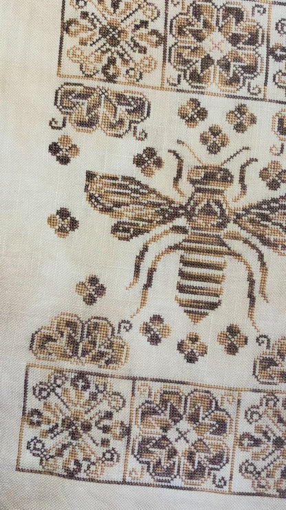 Nature's Geometry - Wasp Cross-stitch Pattern