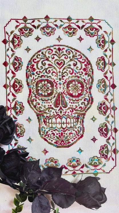 Sugar Skull Cross-stitch Chart